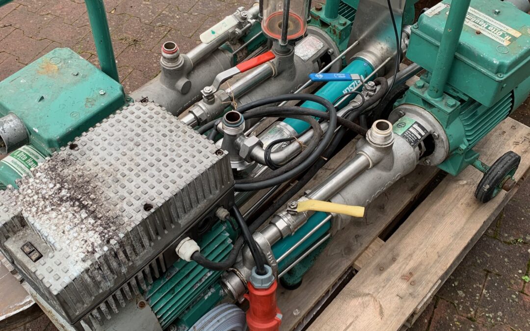 4x Excenterschneckenpumpen Mohno, gebraucht, 5+10.000 ltr./h, 1x mit Frequenzumrichter