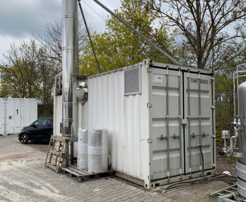 1x mobiler Dampfkessel Wima, gebraucht, Leistung: 1.500 kg Dampf/h, kompakt im 20 Fuß Container